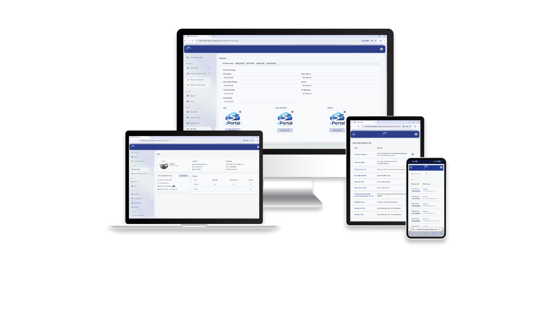 sPortal Devices Mockup